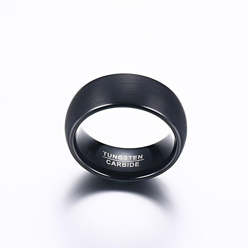 Milan | Luxe matte zwarte herenring