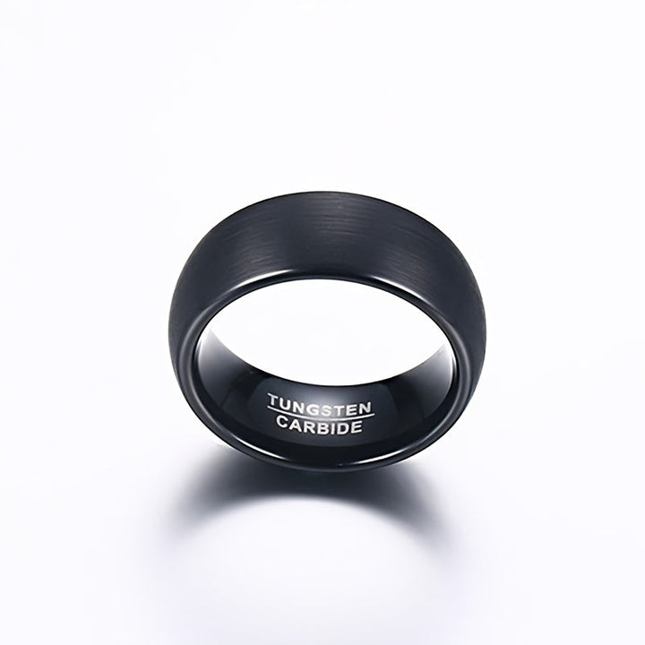 Milan | Luxe matte zwarte herenring