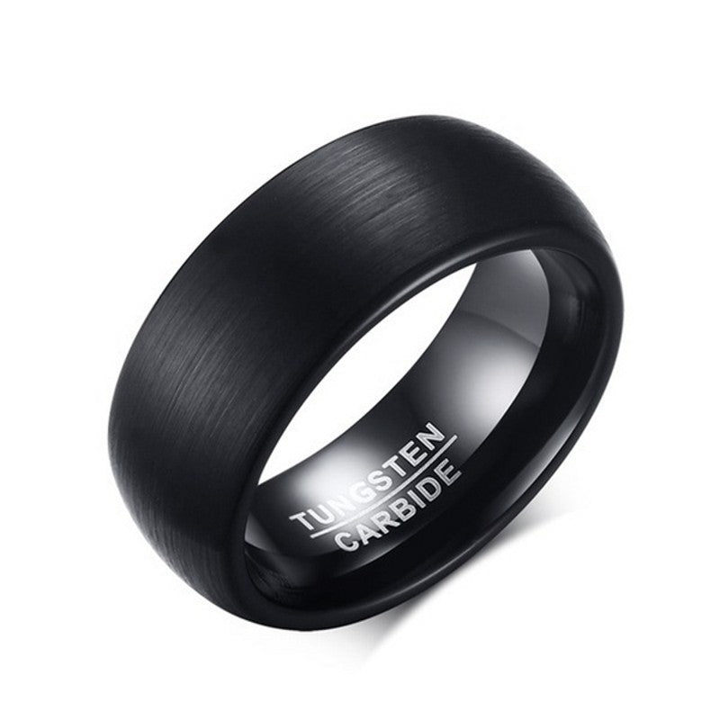 Milan | Luxe matte zwarte herenring