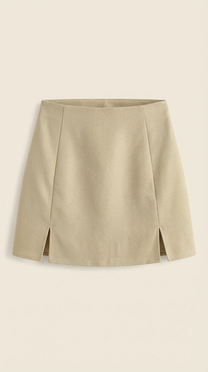 Minirock Dames High Waist Zijspleet Zomer Casual