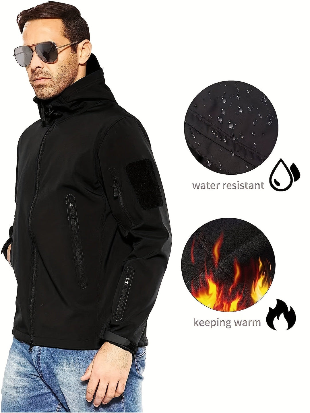 Moos | Waterdicht herenjack met capuchon