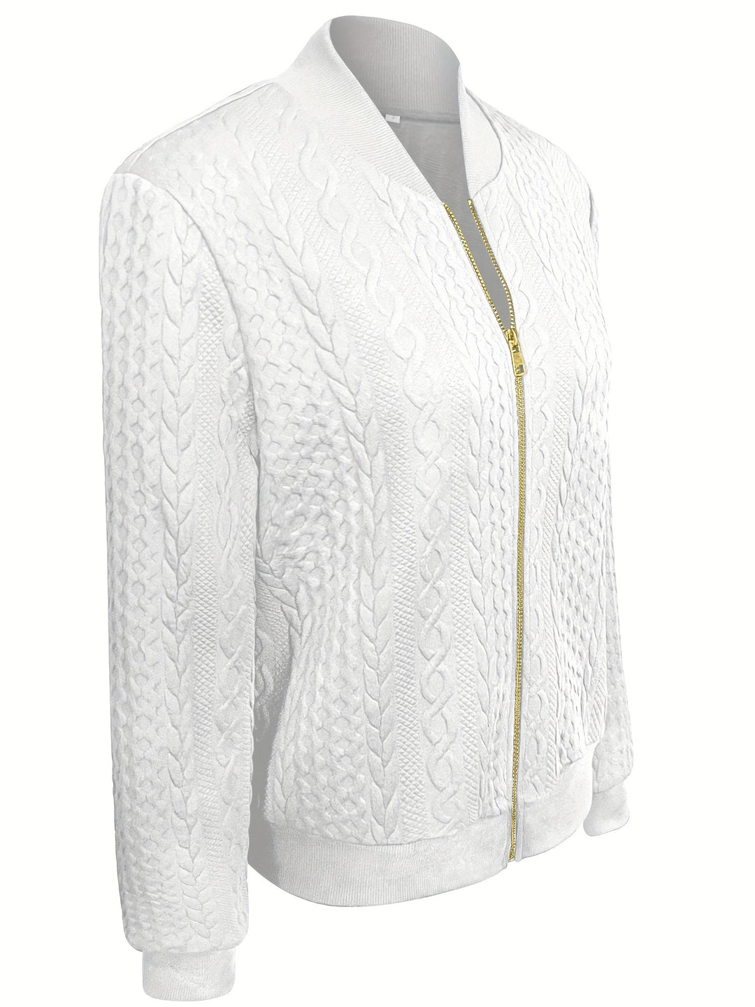 Nina | Casual bomberjack met textuur en ritssluiting