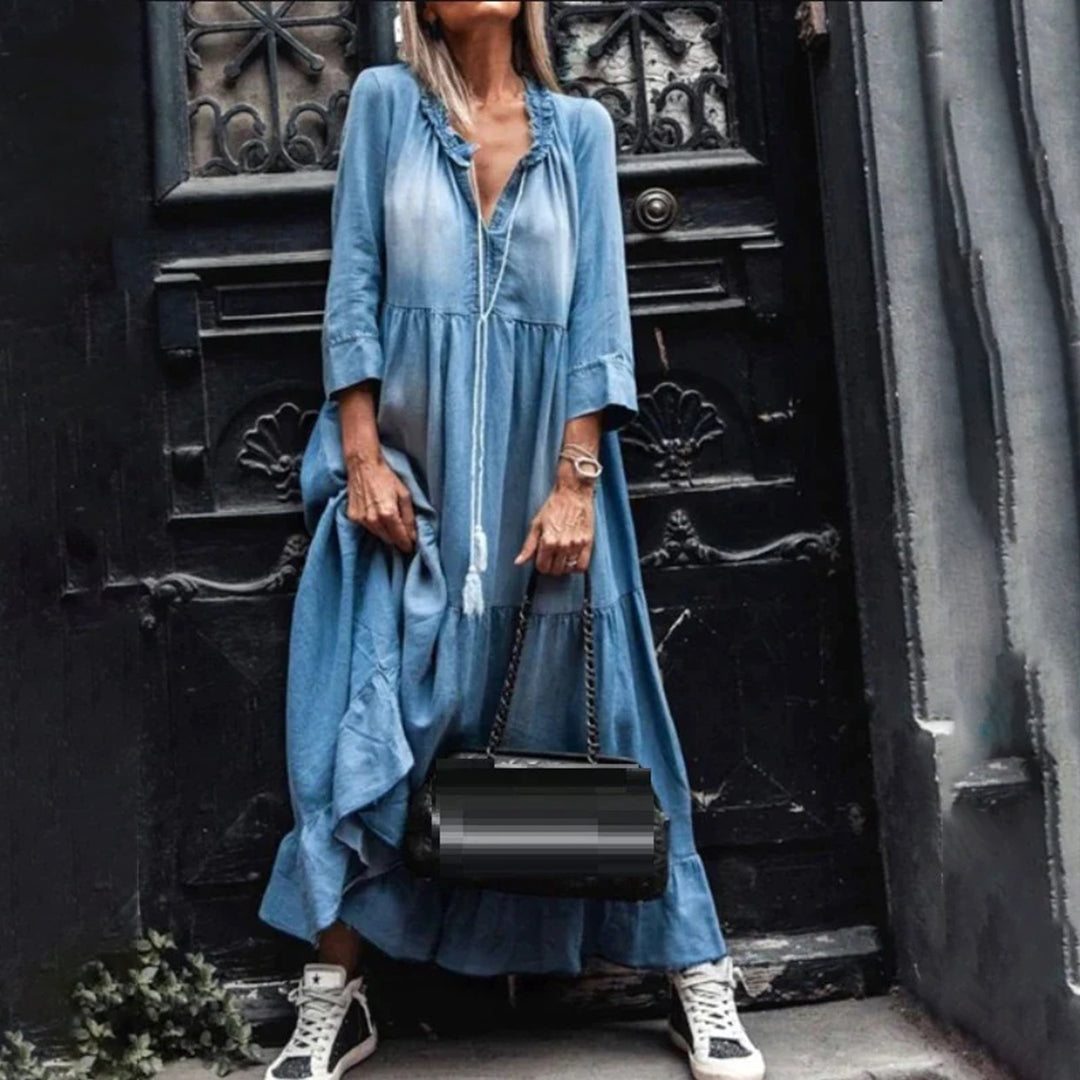 Nina | Comfortabele Maxijurk
