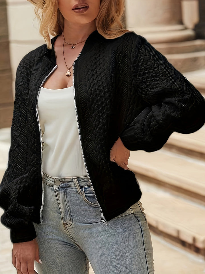 Nina | Textured bomberjack