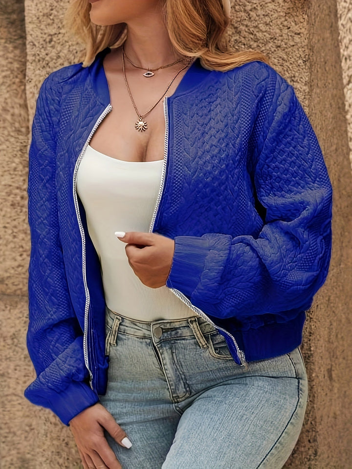 Nina | Textured bomberjack