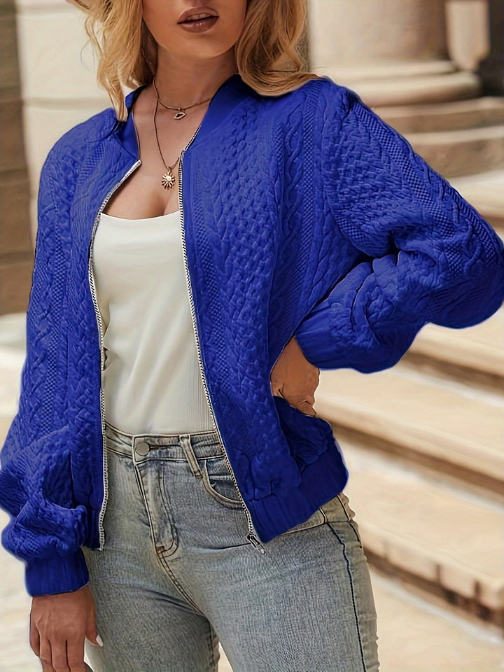 Nina | Textured bomberjack