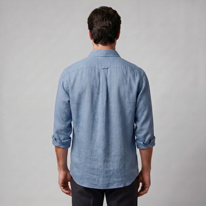 Overhemd Heren Oversized Lange Mouwen Casual