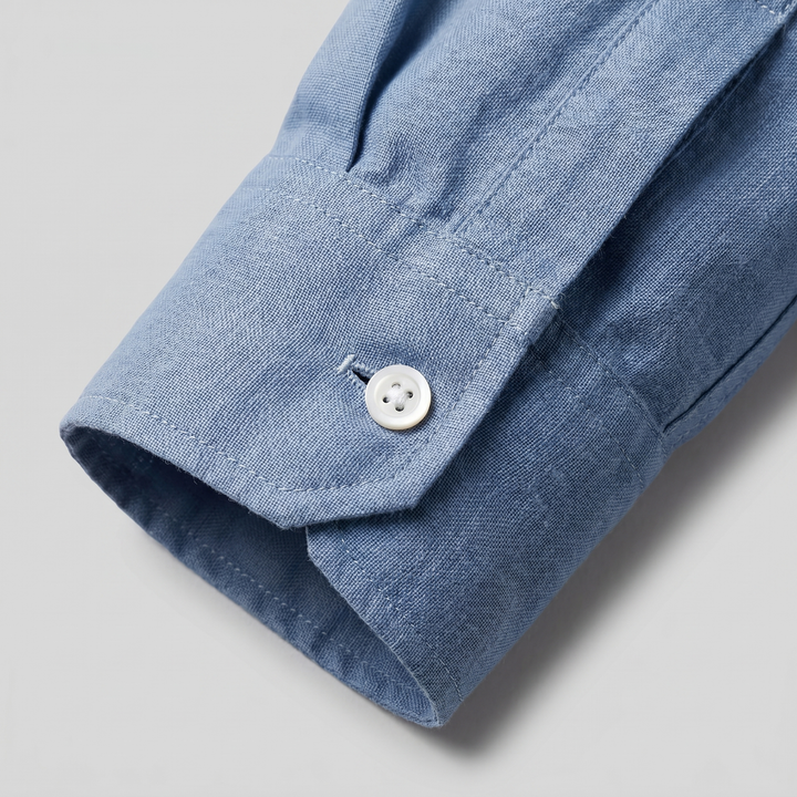 Overhemd Heren Oversized Lange Mouwen Casual