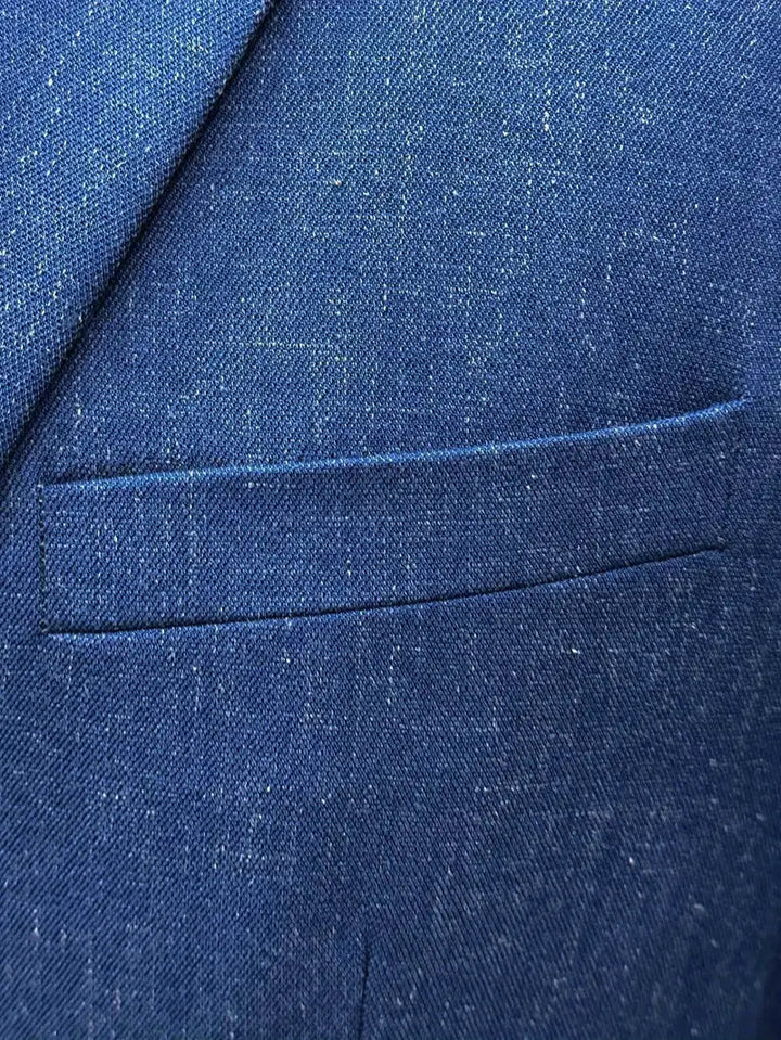 Pak Heren Slim Fit Blazer en Broek Business Bruiloft Zomer