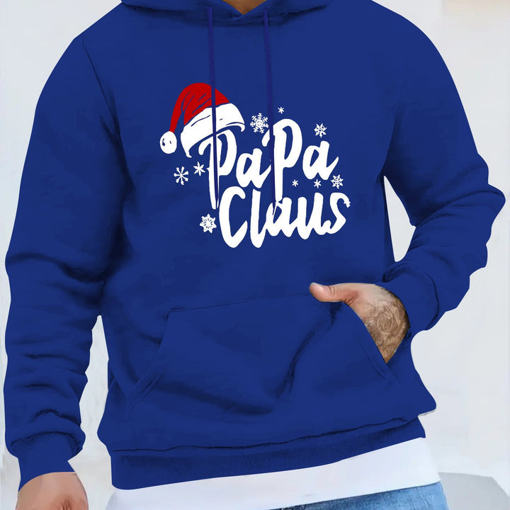 Papaclaus | Kerstman hoodie met zak en lange mouw