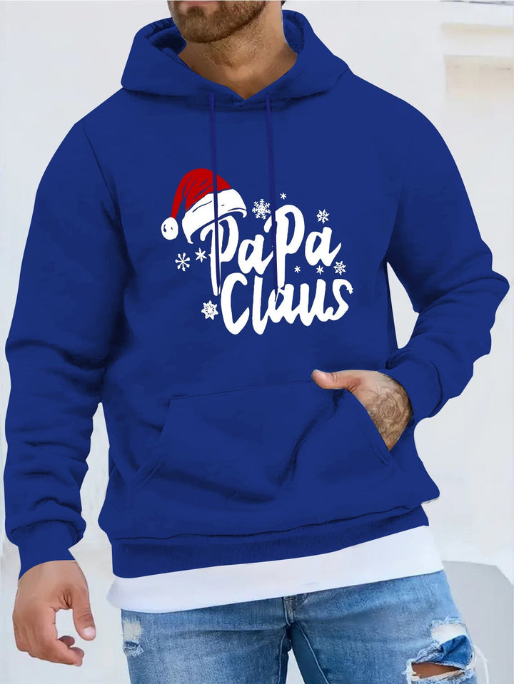 Papaclaus | Kerstman hoodie met zak en lange mouw