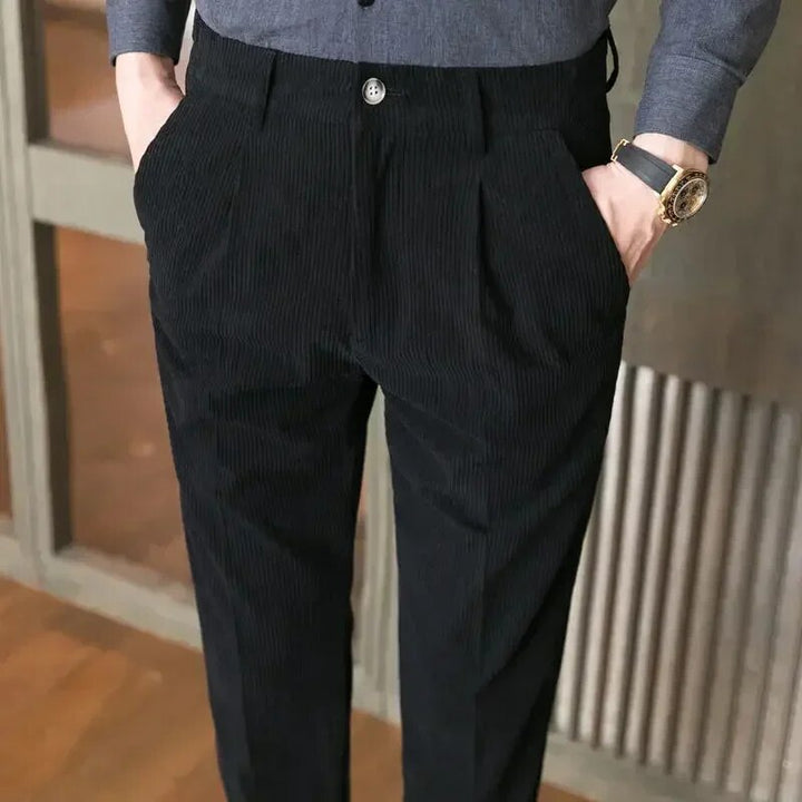 Pierre | Slanke corduroy broek