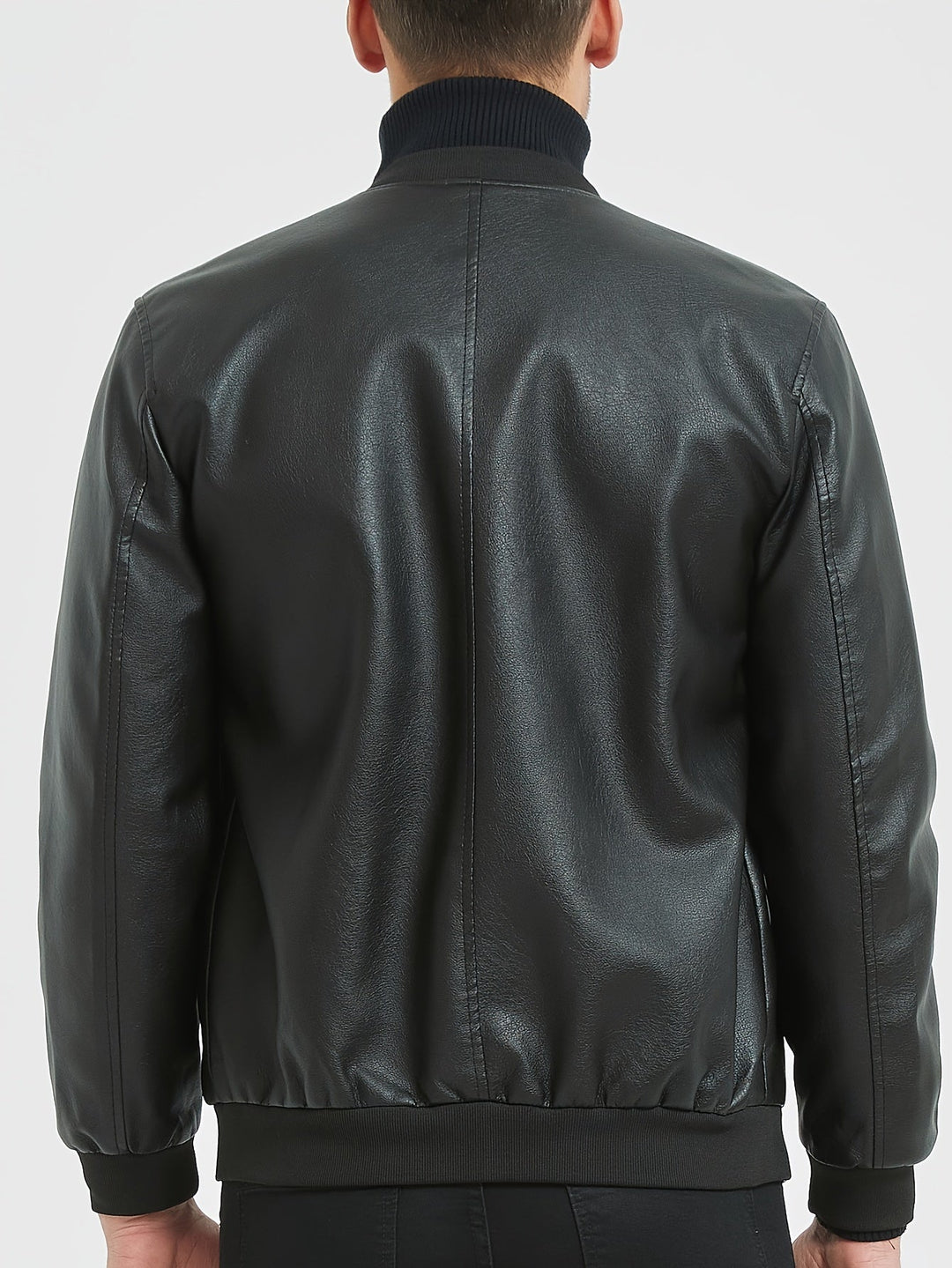 Piet | Klassiek design PU-jack in effen kleur