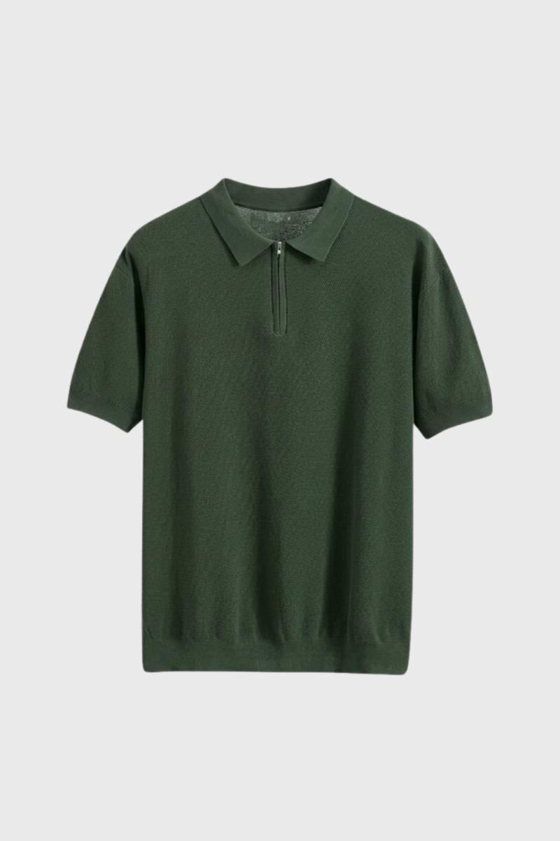 Polo Heren - Gebreide Stijl met Rits | Comfortabel