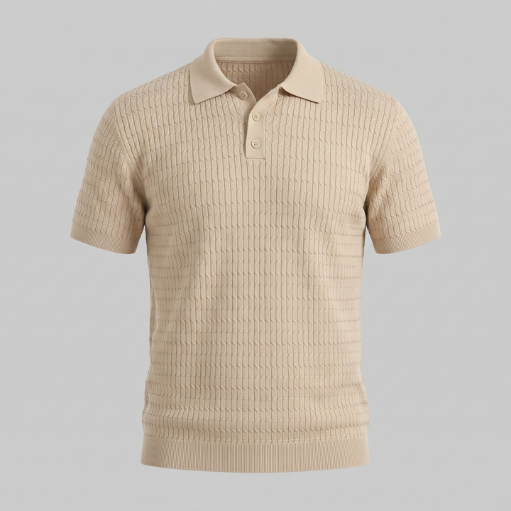 Polo Heren Slim Fit Lange Mouwen Smart Casual