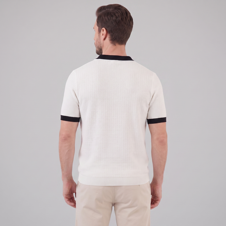 Poloshirt Heren Contrast Boorden Casual