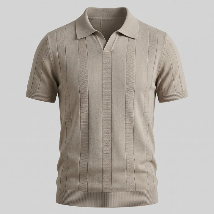 Poloshirt Heren Open Knit Casual Zomer
