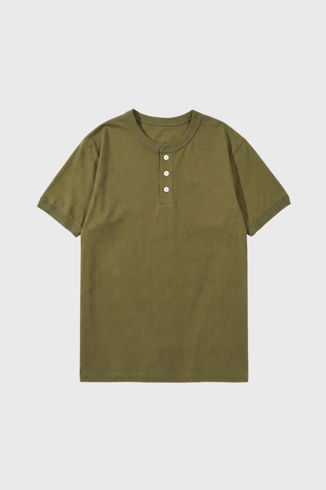 Henley T-shirt Heren - Casual Knoopsluiting | Korte Mouwen