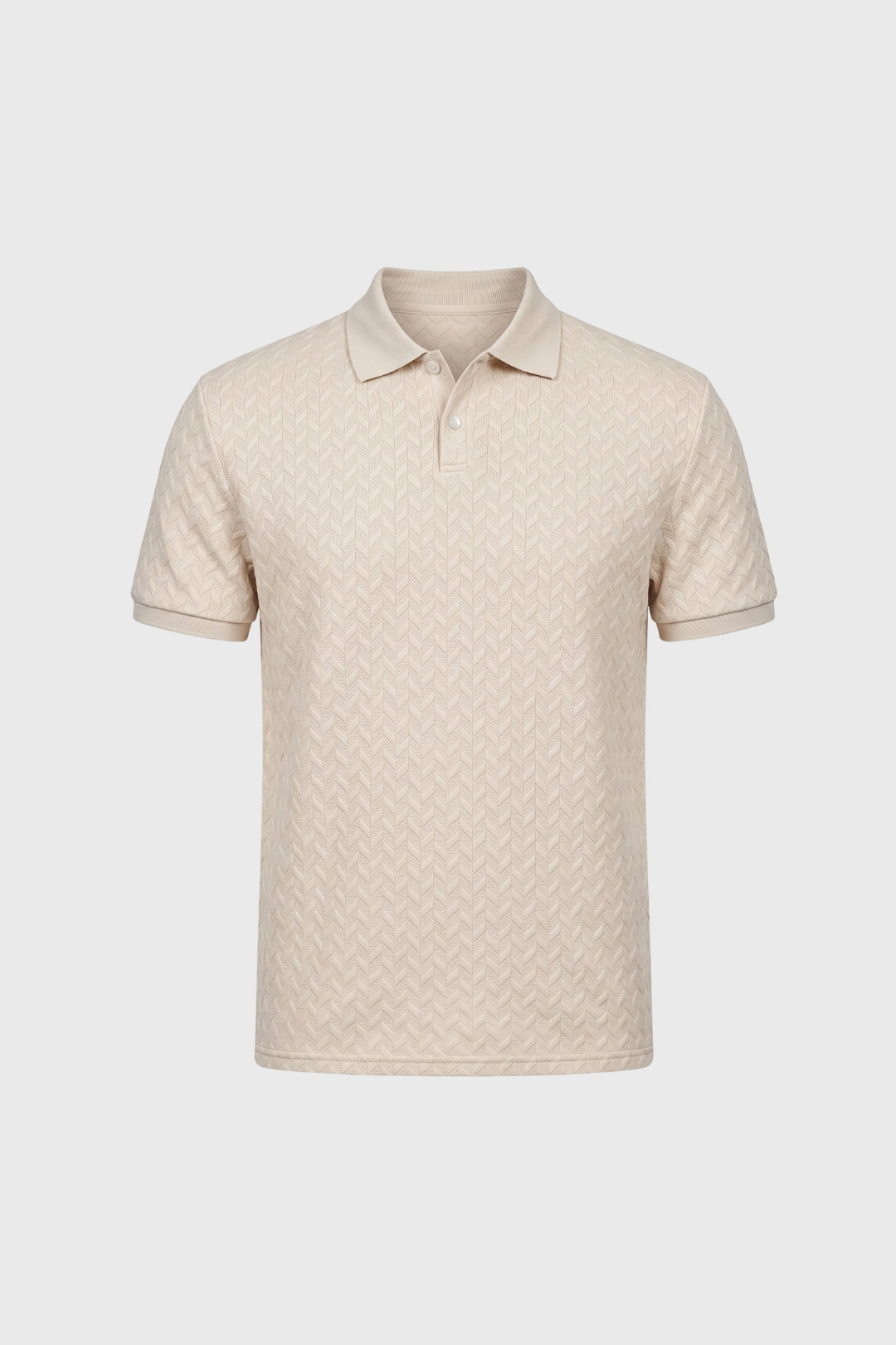 Polo Heren - Gestructureerd Patroon | Korte Mouwen