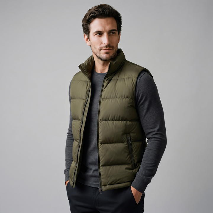 Quilted Padded Gilet Heren Winter Casual