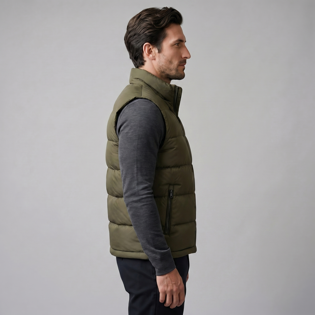 Quilted Padded Gilet Heren Winter Casual