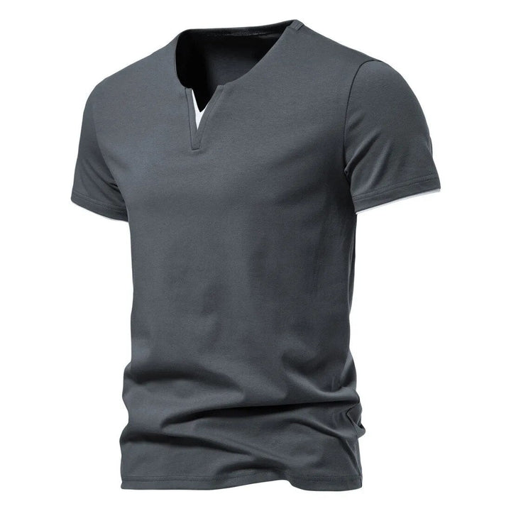 Rieks | Katoenen Slim Fit T-shirt
