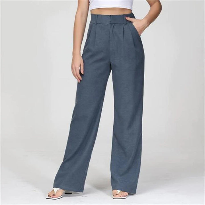 Roos | Stijlvolle hoge taille broek