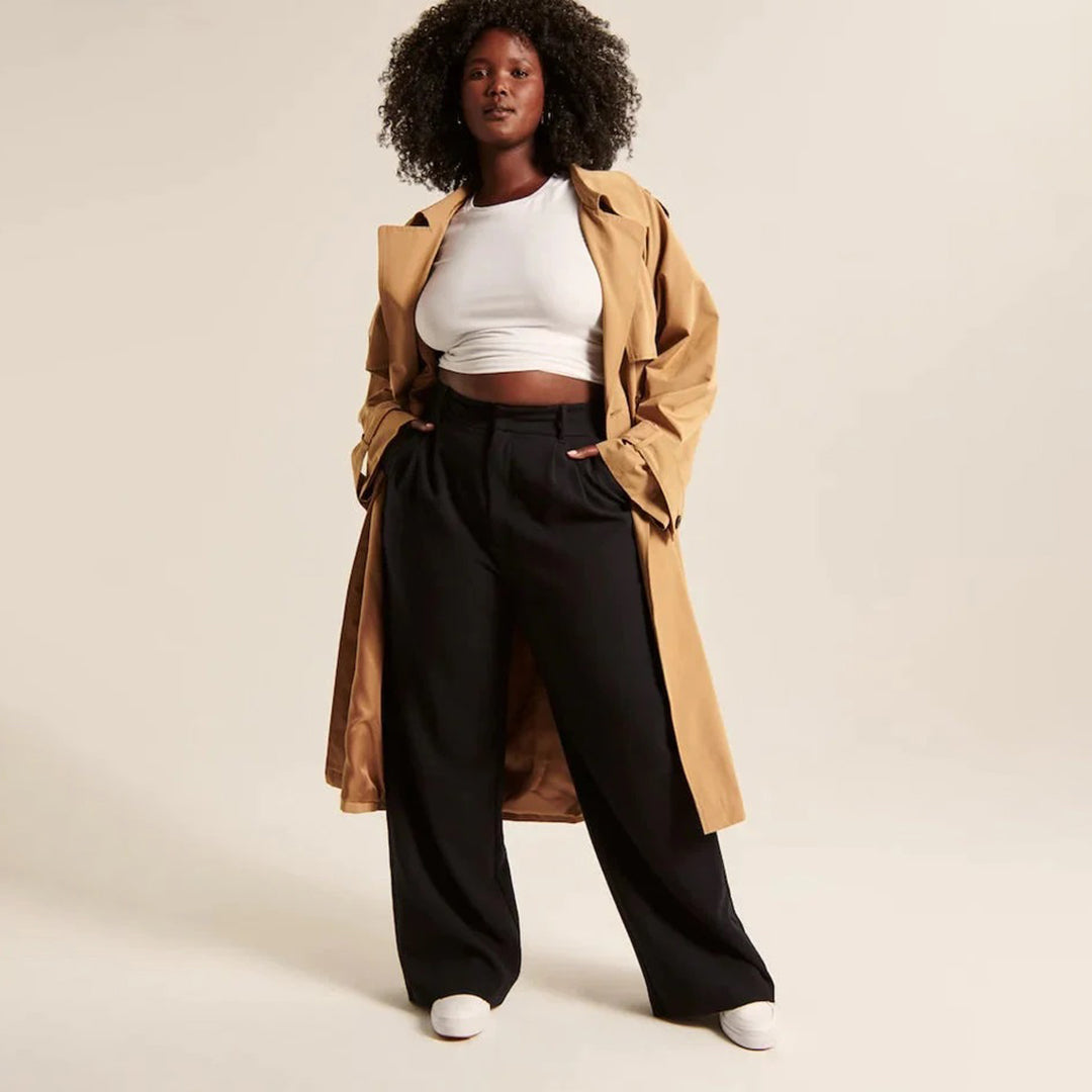 Roos | Stijlvolle hoge taille broek