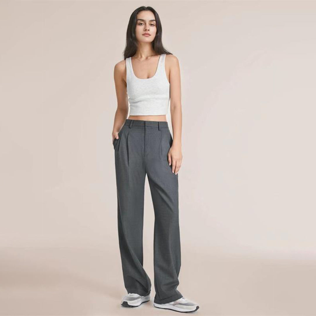 Roos | Stijlvolle hoge taille broek