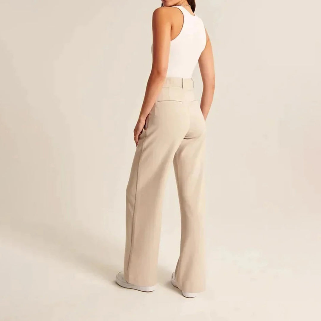 Roos | Stijlvolle hoge taille broek