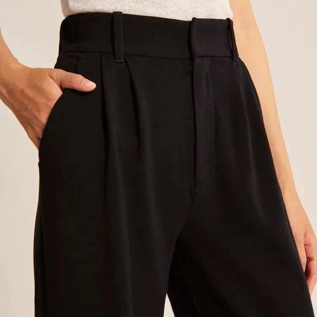 Roos | Stijlvolle hoge taille broek