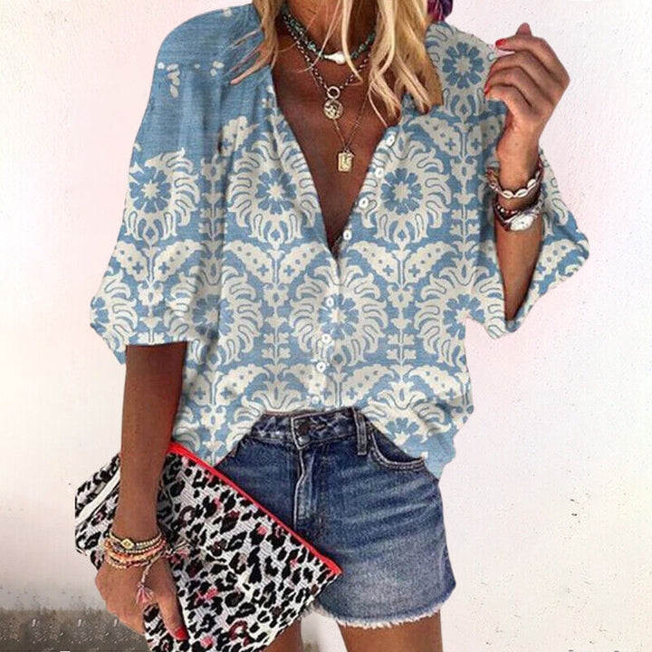 Ayla - Boho Bloemen Blouse voor Dames