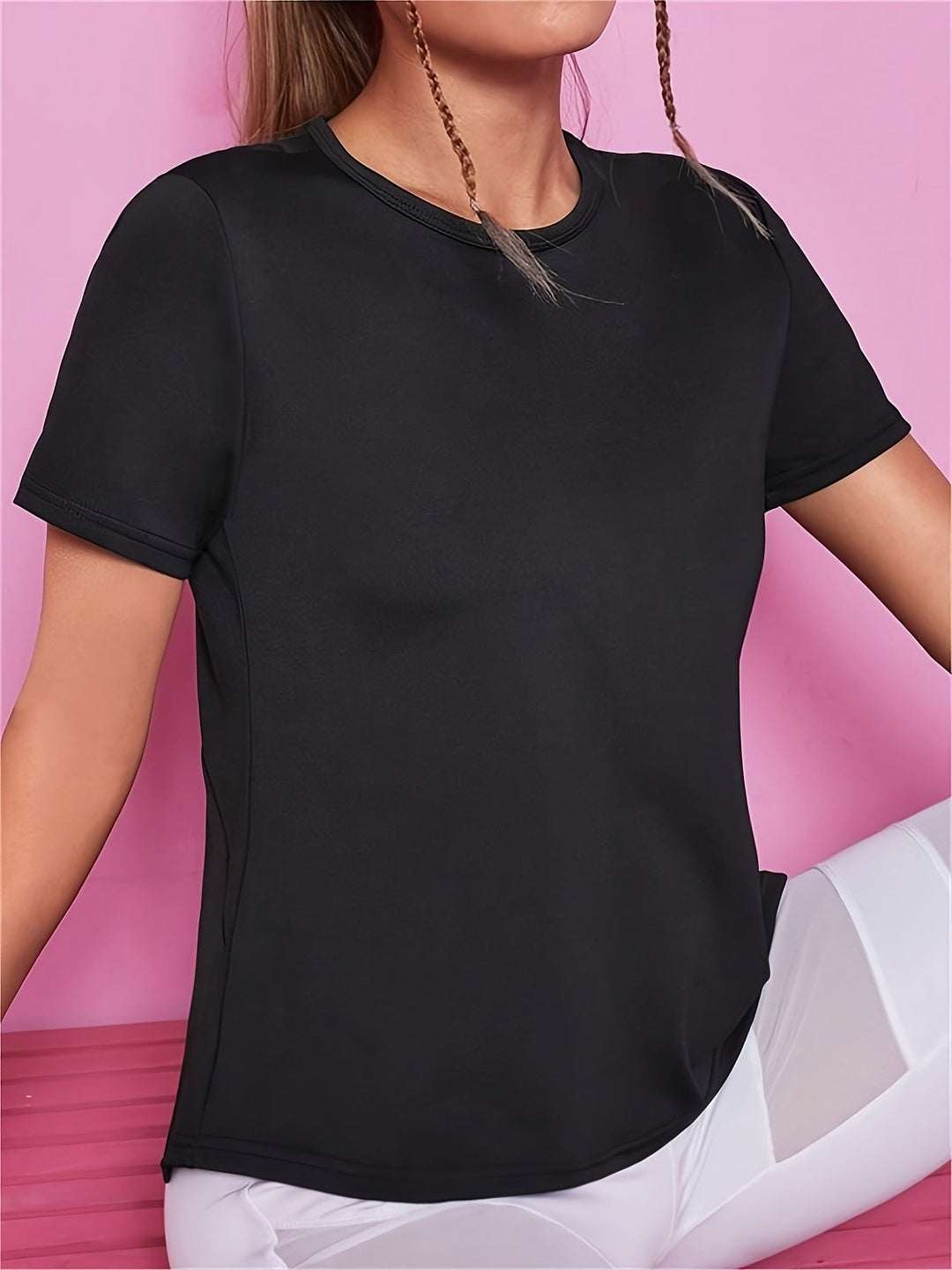 Sara | Sneldrogend dames sport-shirt met korte mouwen en ademende mesh-contrast