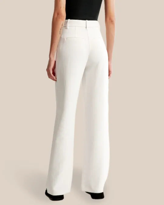 Saskia | Hoge Taille Wijde Pijp Broek