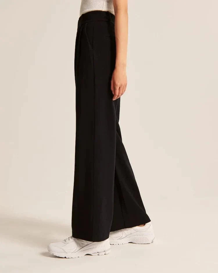 Saskia | Hoge Taille Wijde Pijp Broek