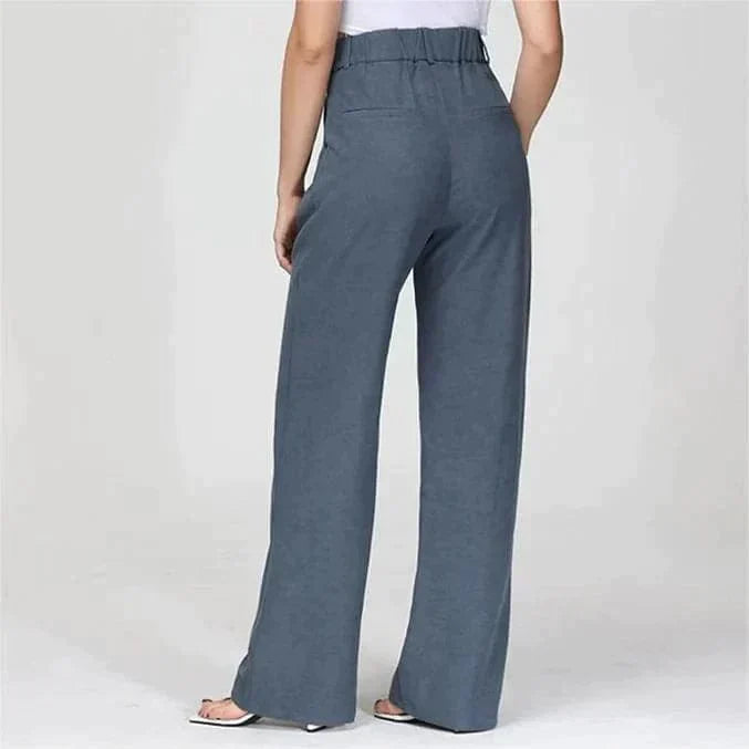 Saskia | Hoge Taille Wijde Pijp Broek
