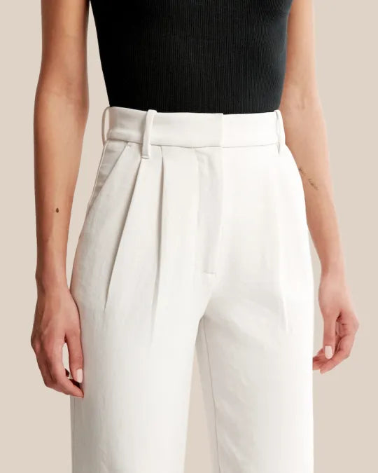 Saskia | Hoge Taille Wijde Pijp Broek