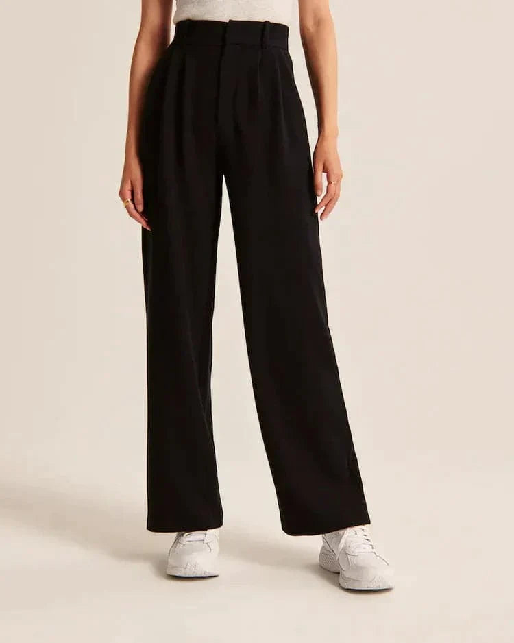 Saskia | Hoge Taille Wijde Pijp Broek