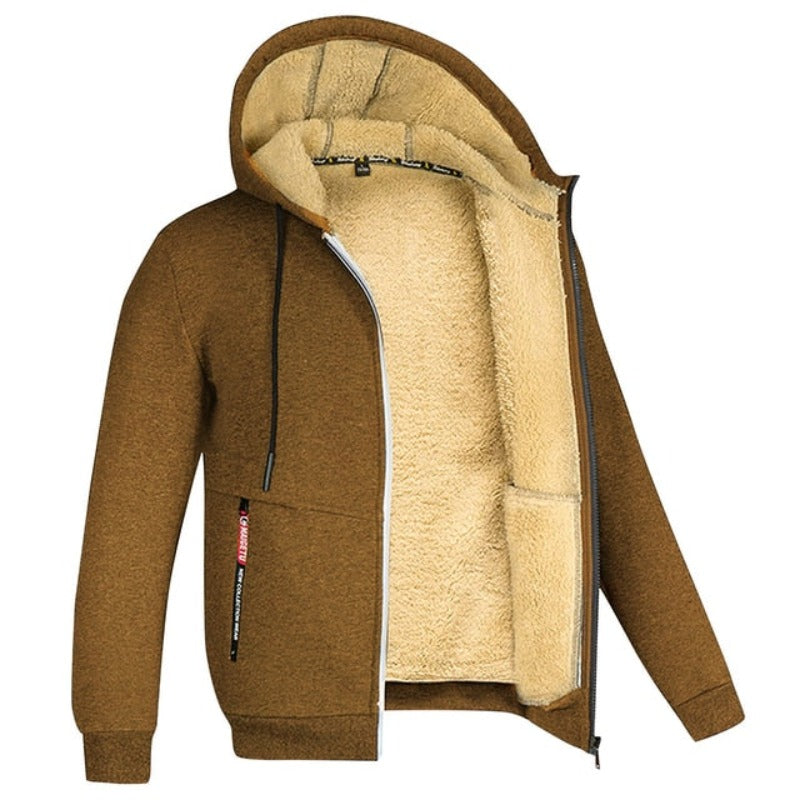 Sherpa | Wollen herenvest met capuchon