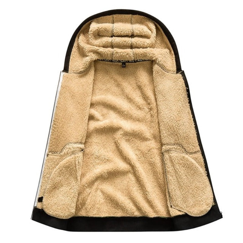 Sherpa | Wollen herenvest met capuchon