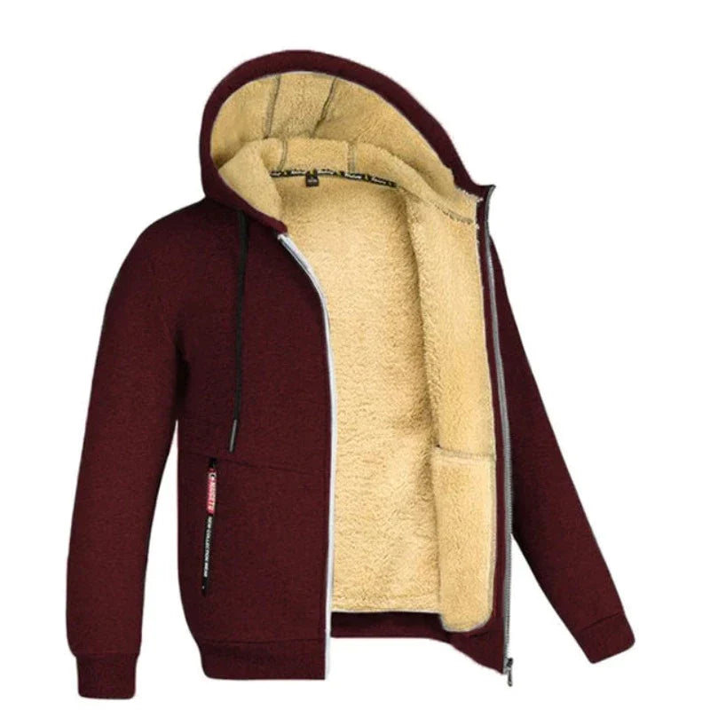 Sherpa | Wollen herenvest met capuchon