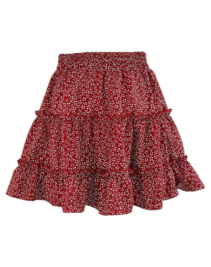 Ruffle Rok voor Dames met Mini Lengte