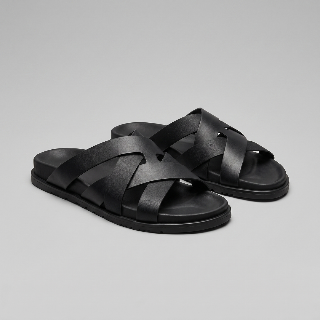 Slide Sandalen Heren Cross Strap Casual Zomer