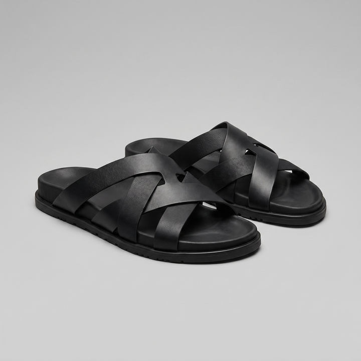 Slide Sandalen Heren Cross Strap Casual Zomer