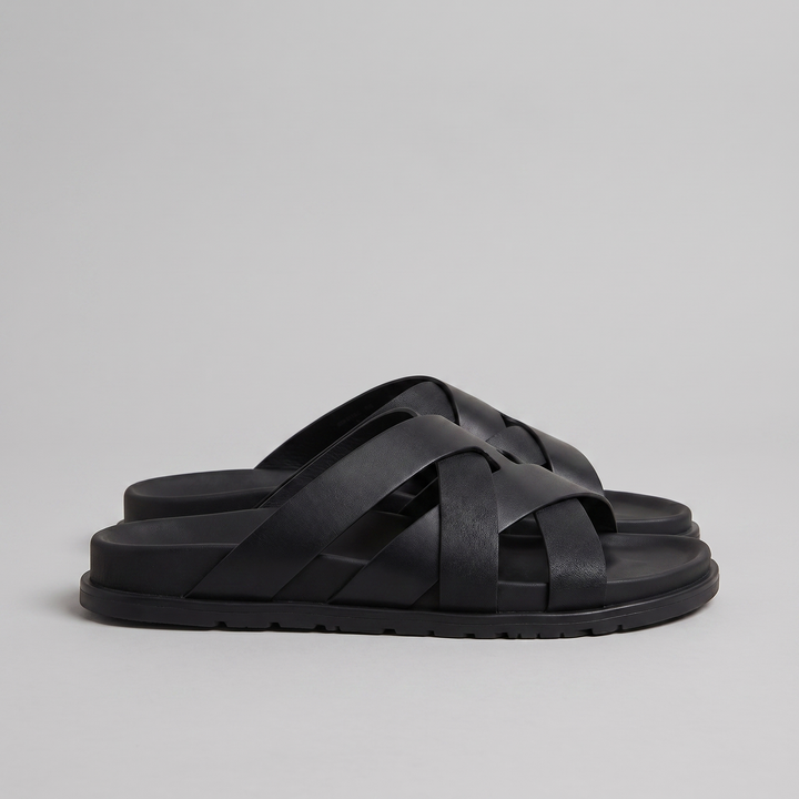 Slide Sandalen Heren Cross Strap Casual Zomer