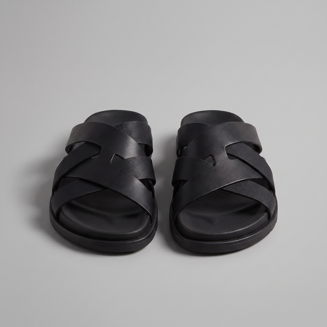 Slide Sandalen Heren Cross Strap Casual Zomer