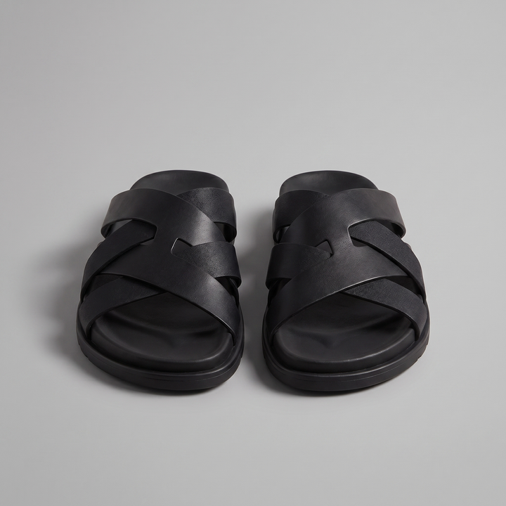 Slide Sandalen Heren Cross Strap Casual Zomer
