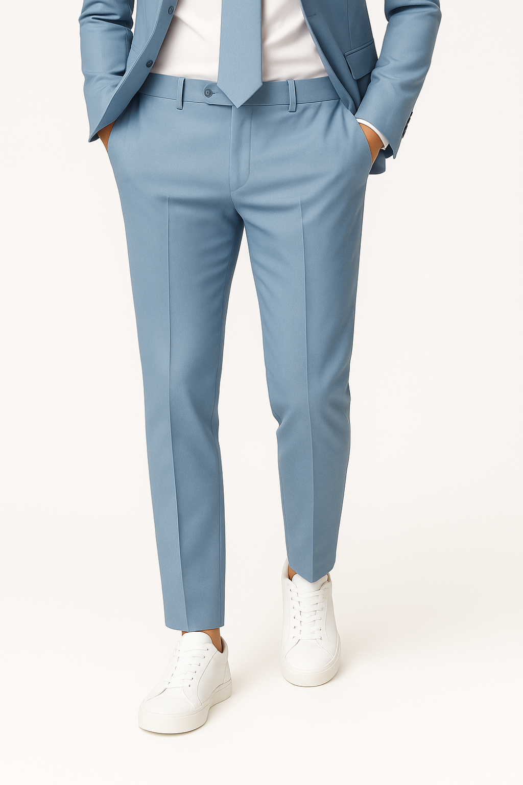 Slim Fit Colbert en Broek Set Heren Zomer