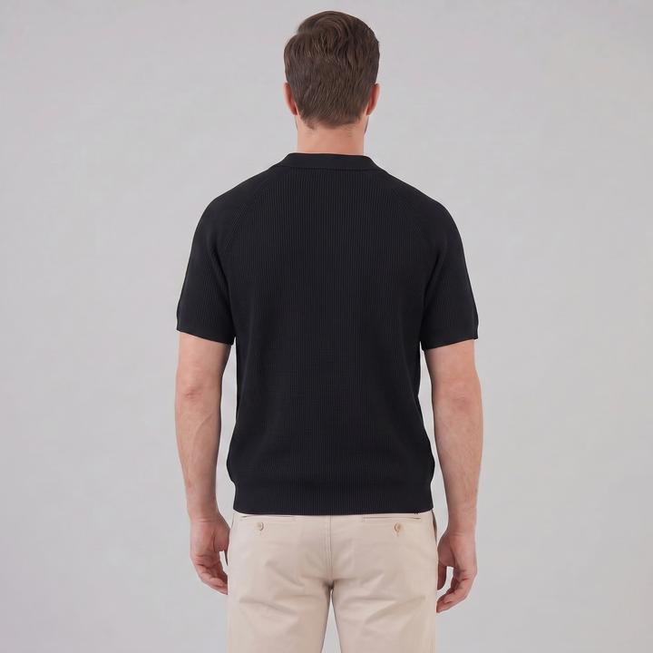 Smart Casual Polo Shirt Heren Lange Mouwen Button