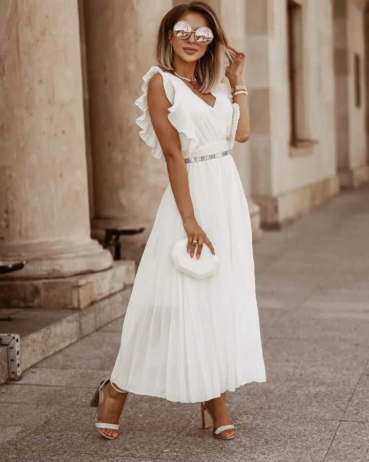 Sofia | Maxi plissé jurk
